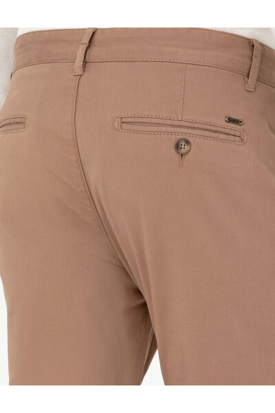 Bej rangli Slim Fit kanvas shimlar - 6