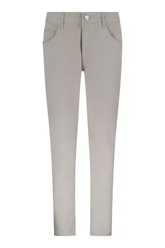 Bej Regular Fit 5 Cep Pamuklu Kanvas Pantolon - Bej - 1