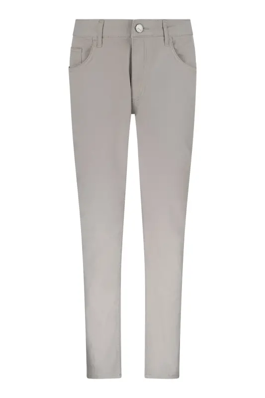 Bej Regular Fit 5 Cep Pamuklu Kanvas Pantolon - Bej - 1