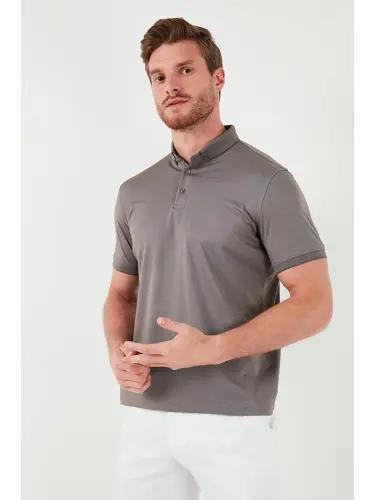 Bej Slim Fit Polo Yaka Kısa Kollu Erkek Tişört 646r1000-Bej - LC WAIKIKI (1)