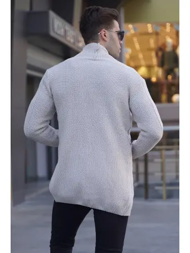 Bej Taş Basic Örgü Hırka 5996-Bej - LC WAIKIKI (1)