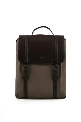 Bej tasodifiy qisqichli ryukzak - 5