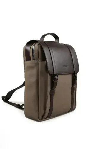 Bej tasodifiy qisqichli ryukzak - 6