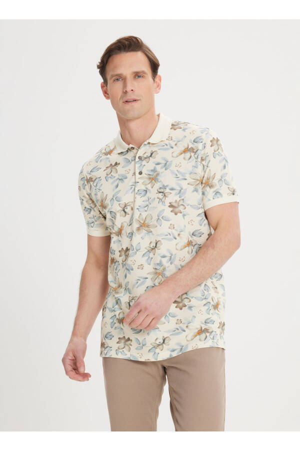 Bej - Vizon Erkek Polo T-shirt 4a4824200040 - Bej - Vizon - 1