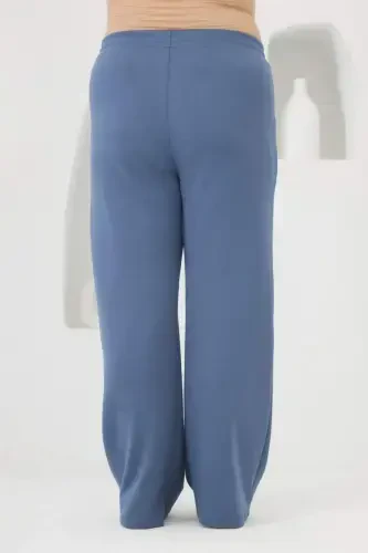 Bel bog'ichli katta o'lchamli sport kostyumi Indigo - 6