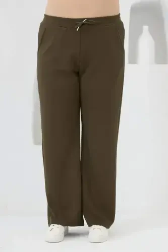 Bel bogʻichli katta oʻlchamli sport kostyumi xaki - 1