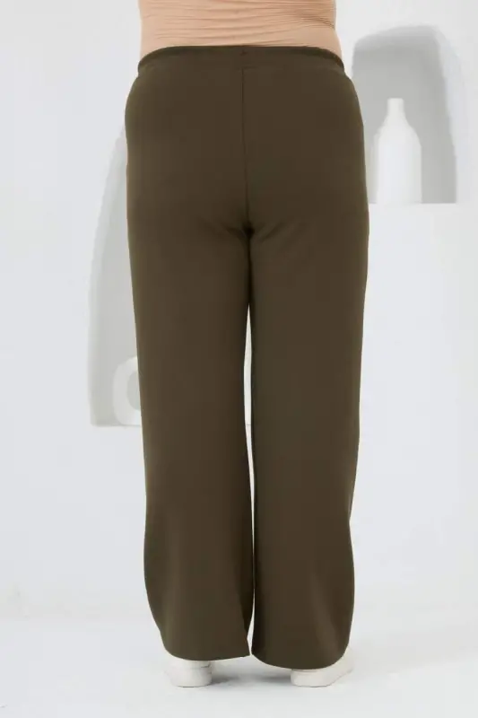 Bel bogʻichli katta oʻlchamli sport kostyumi xaki - 3
