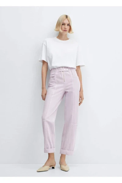 Bel qismi elastik Slouchy jinsi shimlar - MANGO (1)