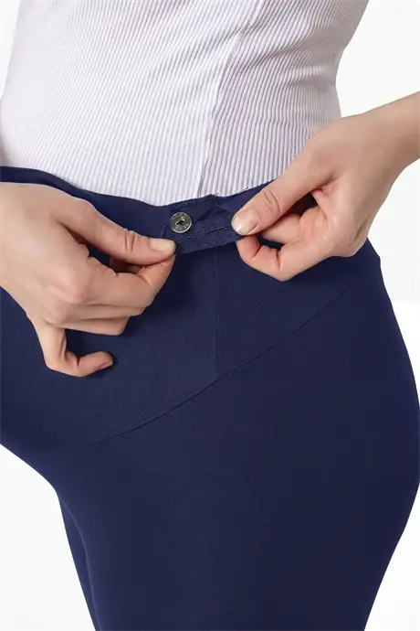 Bel qismi rostlanadigan to‘q ko‘k egiluvchan baland bel homiladorlar leginslari - 3