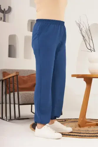 Bel va Pochasi Rezinkali Aerobin Katta Hajmdagi To'q ko'k Shim - BÜYÜKBEDENIZ (1)