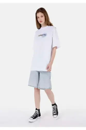 Белая футболка с лозунгом UNISEX Lilseb - 3