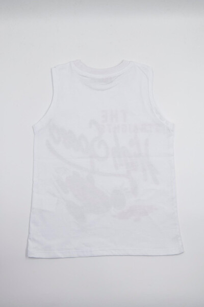 Белая майка без рукавов для мальчиков - Тара - 4