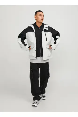 Белая мужская куртка JCOHIKE LIGHT JACKET-Бежевый - 1