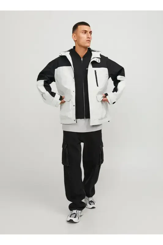 Белая мужская куртка JCOHIKE LIGHT JACKET-Бежевый - 1