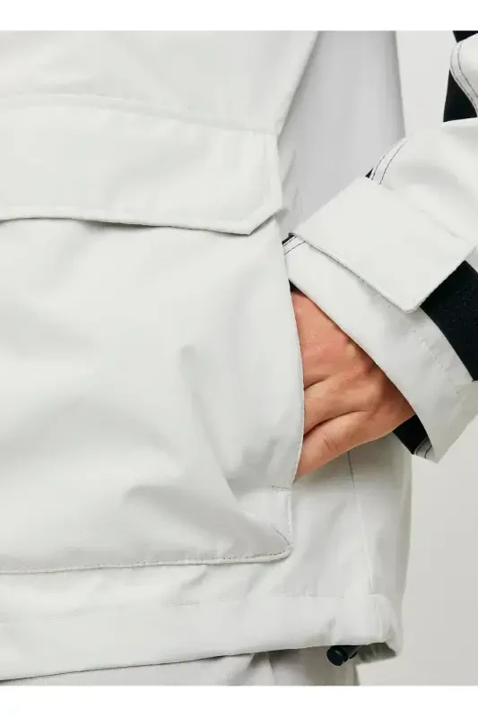 Белая мужская куртка JCOHIKE LIGHT JACKET-Бежевый - 4