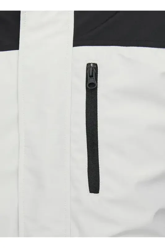 Белая мужская куртка JCOHIKE LIGHT JACKET-Бежевый - 6