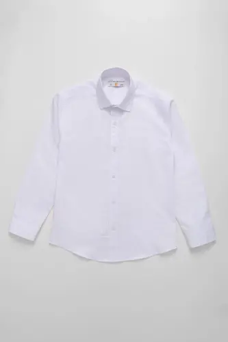Белая рубашка для мальчика - 4