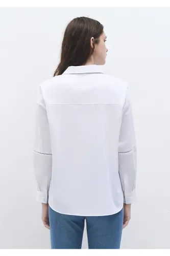 Белая Рубашка Oversize / Свободный Крой 1211030-620 - 3