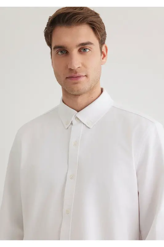 Белая Рубашка Regular Fit / Нормальный Крой 0211199-62 - 6