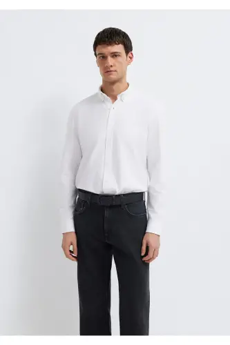 Белая Рубашка Regular Fit / Нормальный Крой 0211199-62 