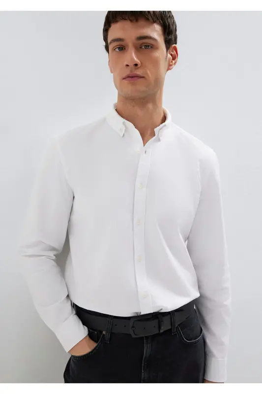 Белая Рубашка Regular Fit / Нормальный Крой 0211199-62 - 2