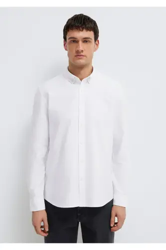Белая Рубашка Regular Fit / Нормальный Крой 0211199-62 - 3
