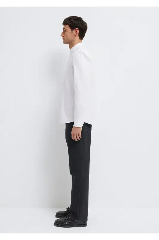 Белая Рубашка Regular Fit / Нормальный Крой 0211199-62 - 4