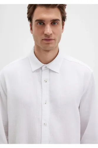 Белая Рубашка Regular Fit / Нормальный Крой 0211518-62 - 6