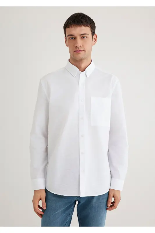 Белая Рубашка Regular Fit / Нормальный Крой 0211527-62 - 3
