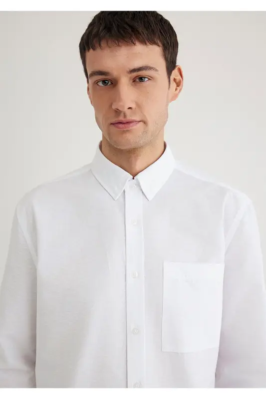 Белая Рубашка Regular Fit / Нормальный Крой 0211527-62 - 5