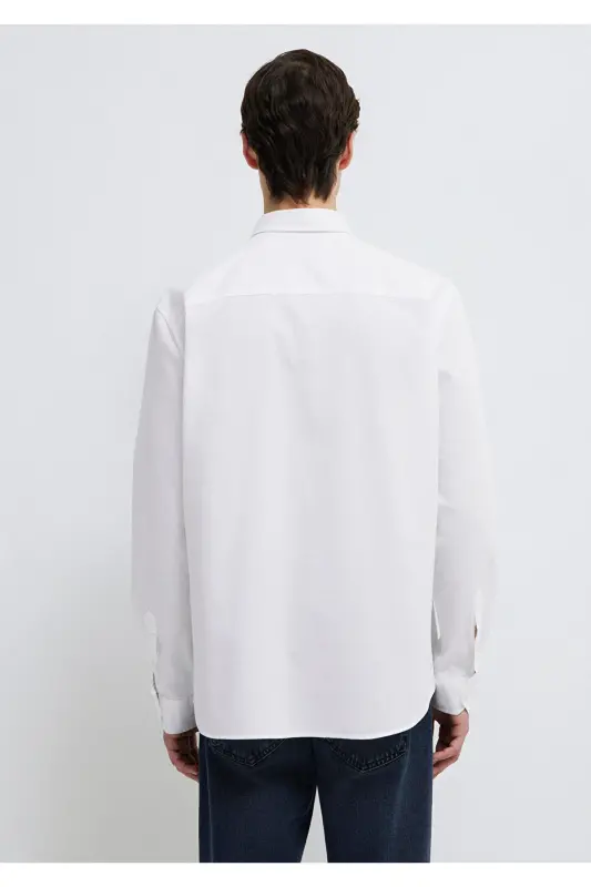 Белая Рубашка Slim Fit / Узкий Крой 0211192-620 - 5