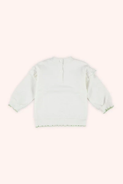 Белая толстовка с изображением девочки - PANÇO (1)