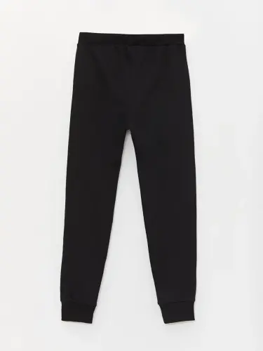 Belbog'li bosma naqshli o'g'il bolalar jogger sport shimlari - Qora - 5