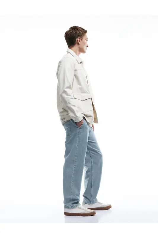 Belbog'li cho'ntakli paxtali qulay bichimli jogger - 2