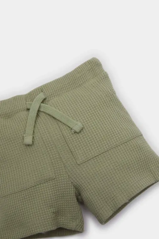 Belbog'li Vaffle Short Erkak Chaqaloq C2221A524SM - Xaki - 2