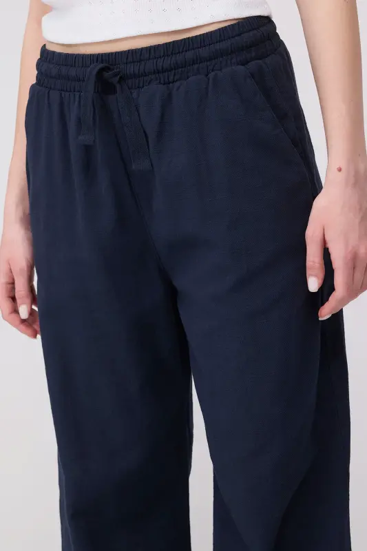 Belden Bağlamalı Wide Leg Pantolon PN5118-PNC-Laci - 3