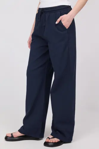 Belden Bağlamalı Wide Leg Pantolon PN5118-PNC-Laci - 4