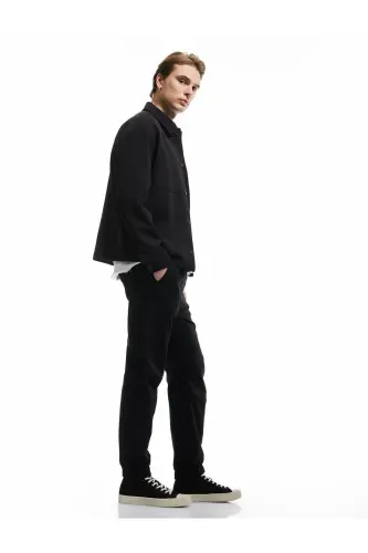 Beli bogʻichli chino choʻntakli paxtali jogger shim - KOTON (1)