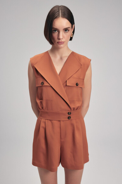 Beli Düğmeli Yelek - ADL