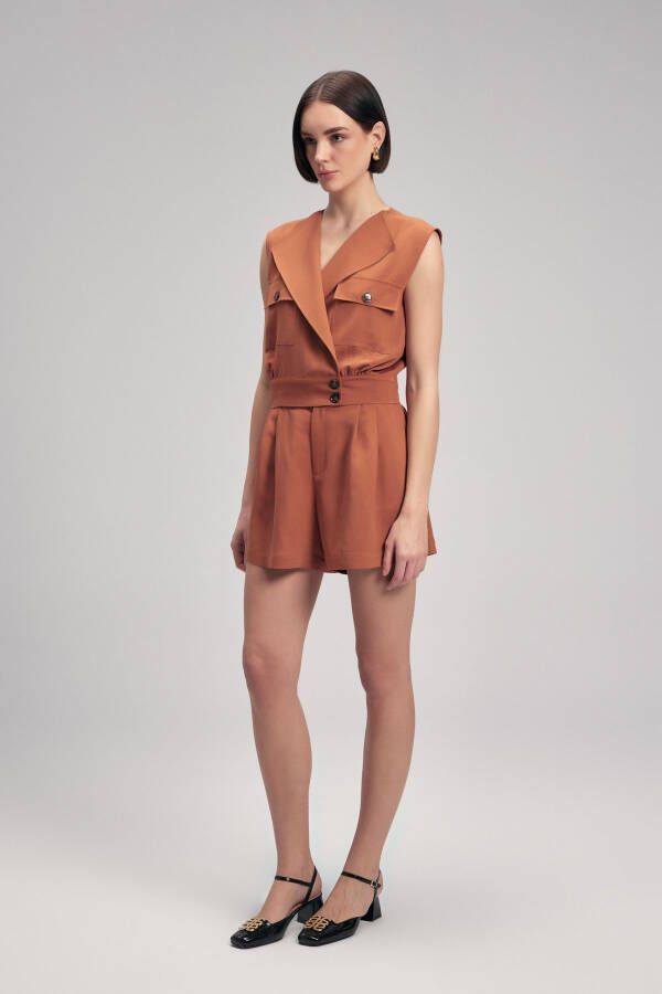 Beli Düğmeli Yelek - 2