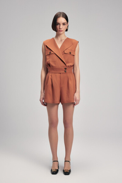 Beli Düğmeli Yelek - 4