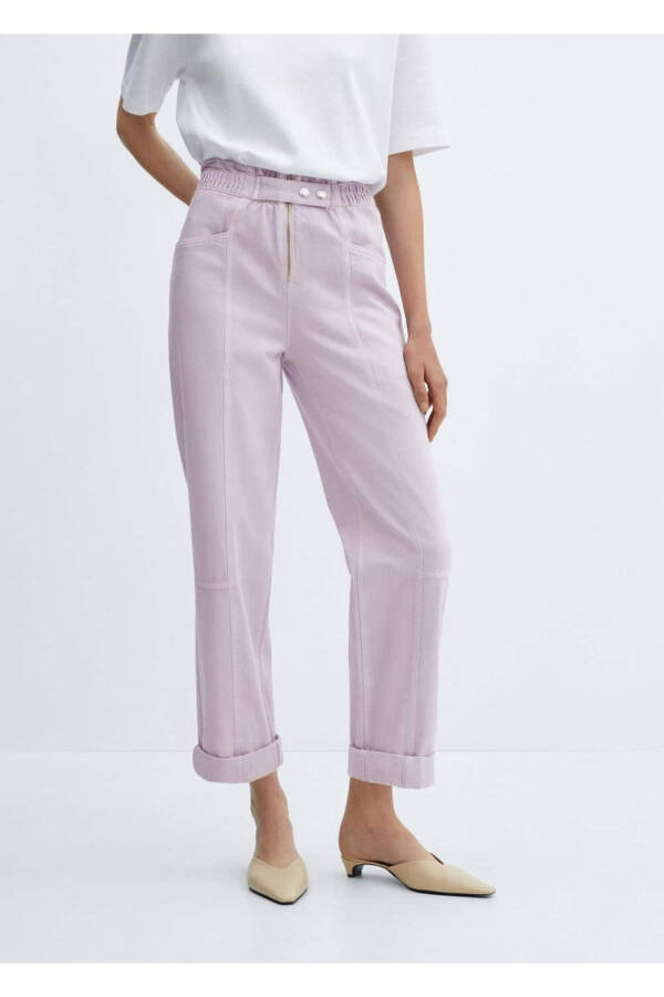 Beli Elastik Slouchy Jean Pantolon - 1