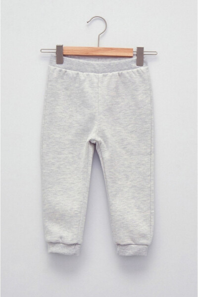 Beli Lastikli Basic Kız Bebek Jogger Eşofman Alt - Gri Melani - LC WAIKIKI BABY