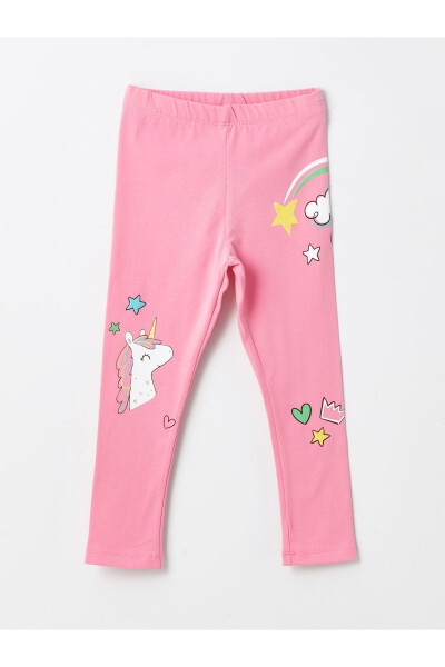 Beli Lastikli Baskılı Kız Bebek Tayt 2'li - LC WAIKIKI (1)