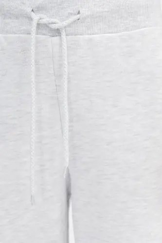 Beli Lastikli Wide Leg Eşofman EŞF10308-P10 - Kar Melanj - 3