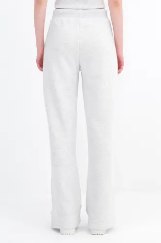 Beli Lastikli Wide Leg Eşofman EŞF10308-P10 - Kar Melanj - 6