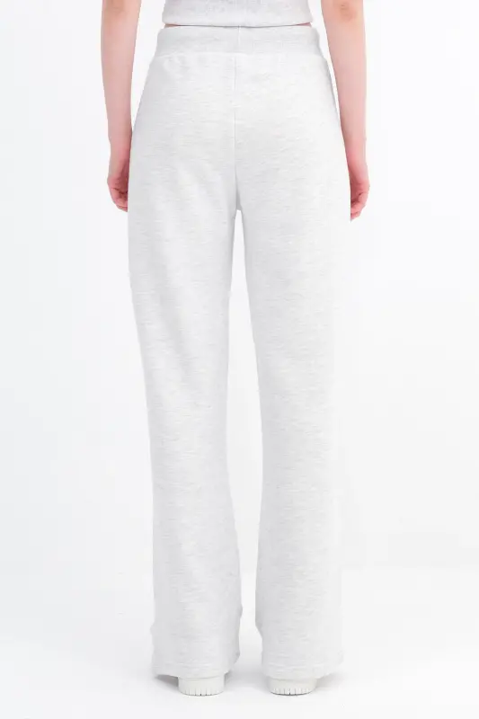 Beli Lastikli Wide Leg Eşofman EŞF10308-P10 - Kar Melanj - 6