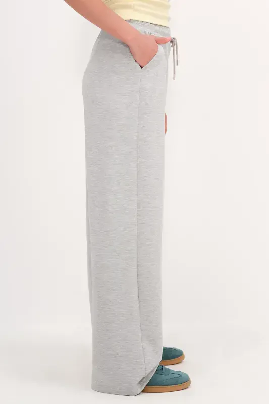 Beli Lastikli Modal Eşofman EŞF11053-M8-Gri Melanj - 3