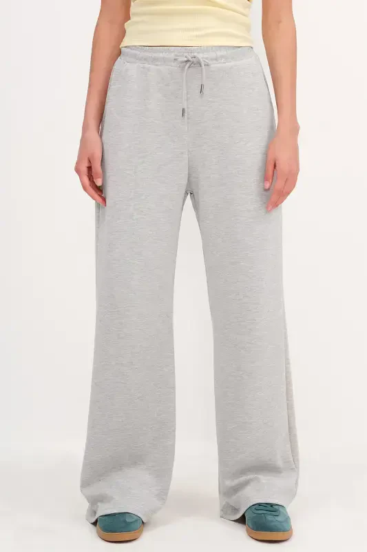 Beli Lastikli Modal Eşofman EŞF11053-M8-Gri Melanj - 6