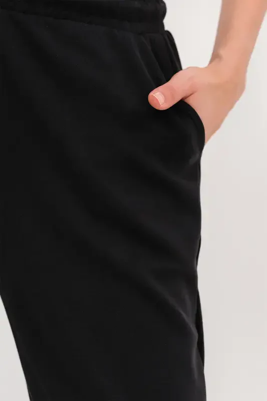 Beli Lastikli Modal Eşofman Eşf11053-m8-Siyah - 3